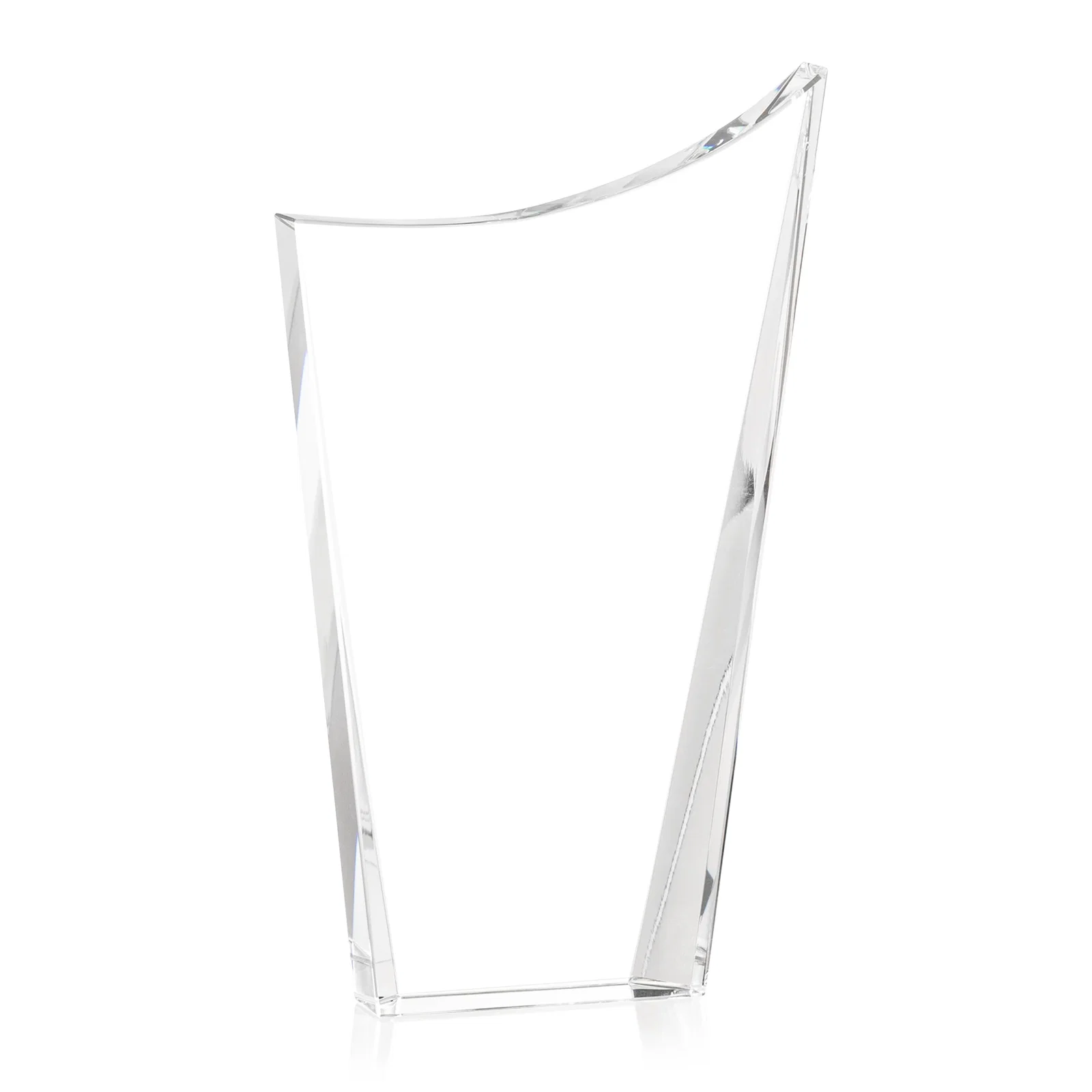 Branded Optical Crystal Award with a Glowing Color Strip Base, awards for graduation ceremonies