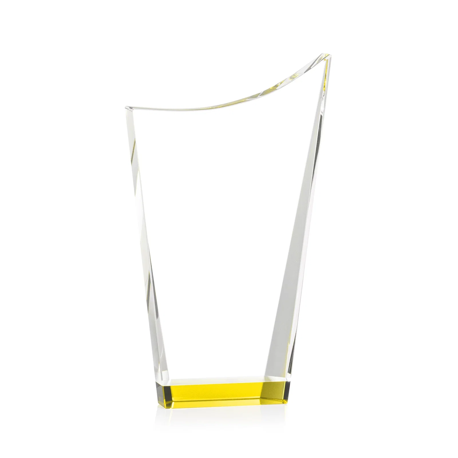 Branded Optical Crystal Award with a Glowing Color Strip Base, awards for safety achievement programs