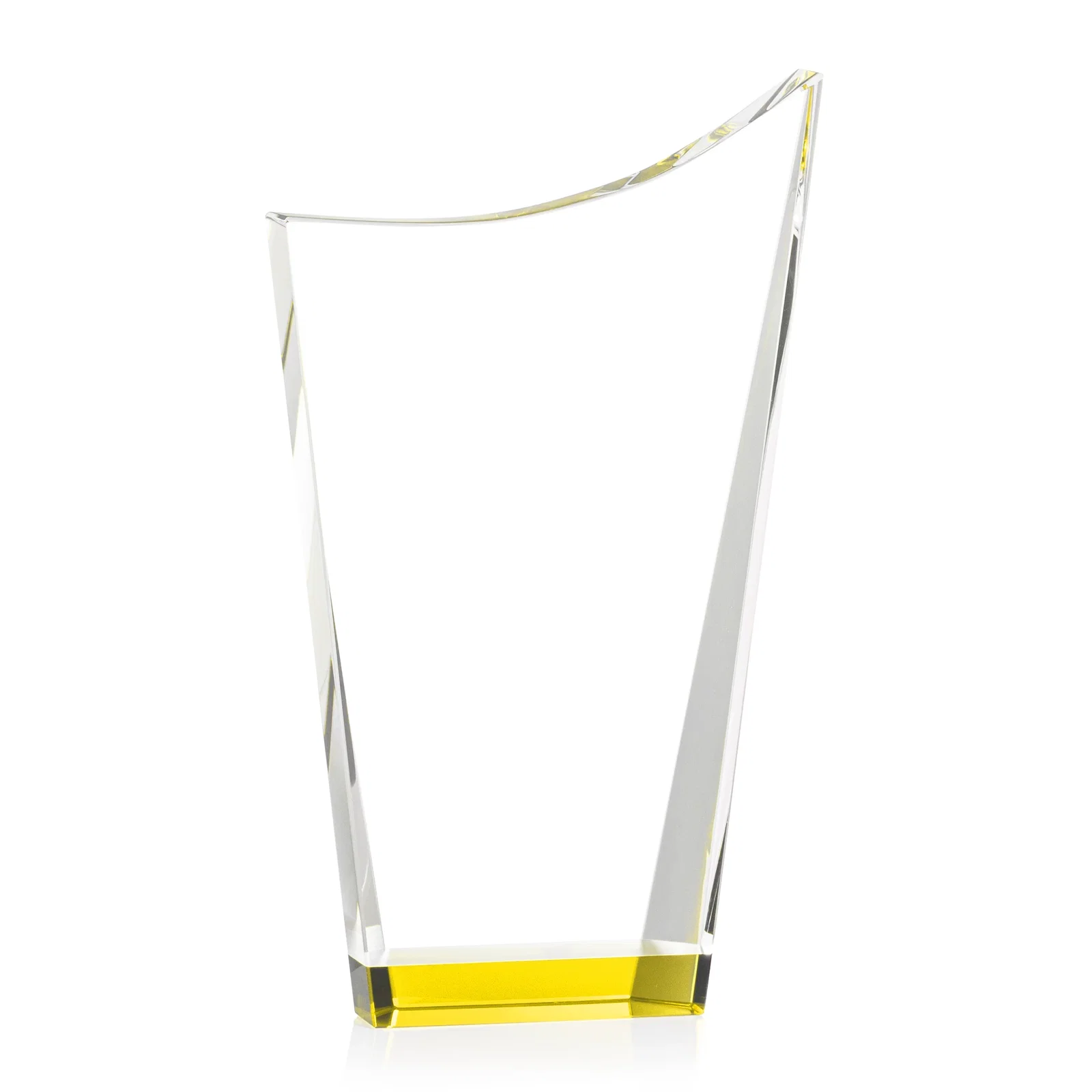 Branded Optical Crystal Award with a Glowing Color Strip Base, awards for dealer and partner awards