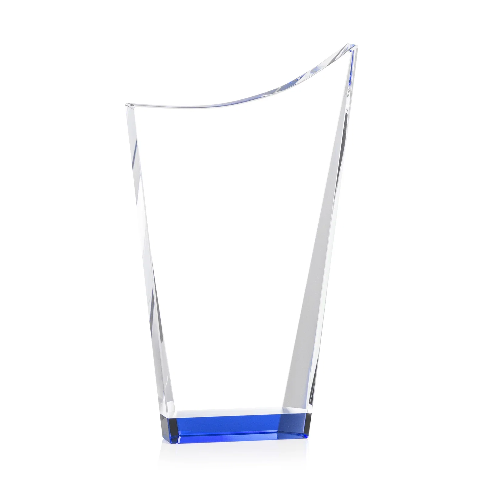Custom printed Optical Crystal Award with a Glowing Color Strip Base, awards for sales achievement awards