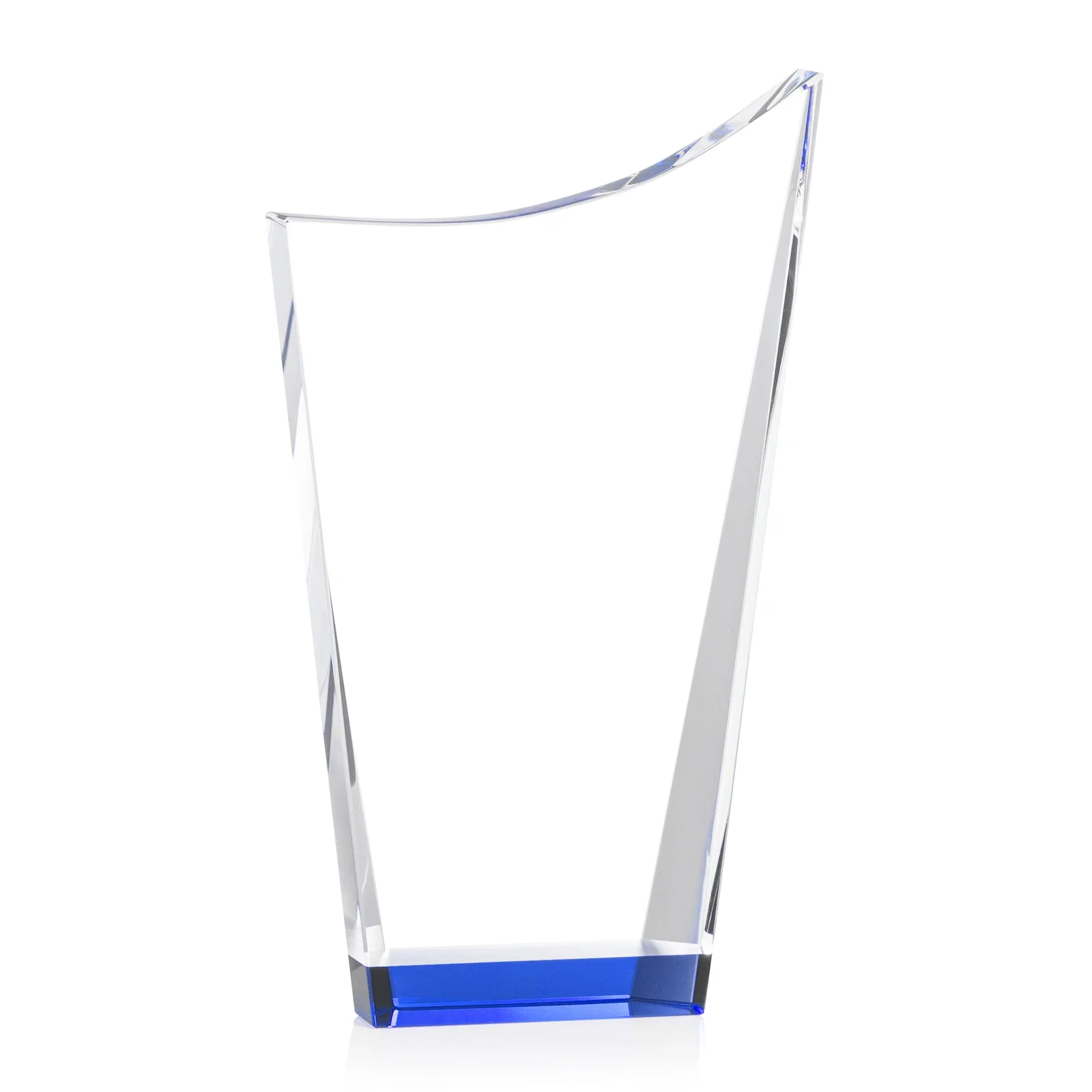 Custom printed Optical Crystal Award with a Glowing Color Strip Base, awards for retirement presentations