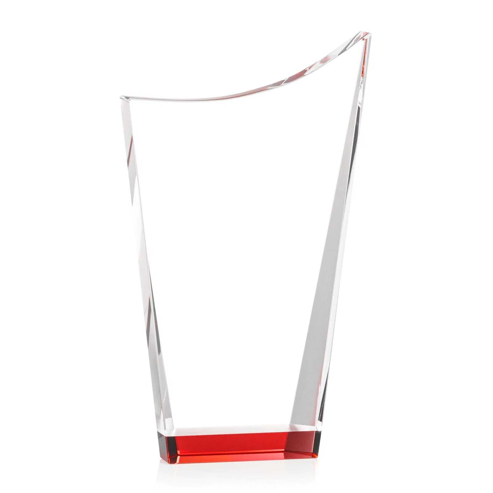 Custom printed Optical Crystal Award with a Glowing Color Strip Base, awards for graduation ceremonies