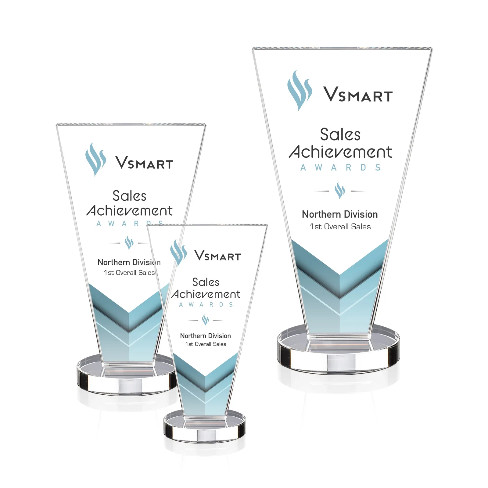 Promotional Optical Crystal Award with Bottom-Tapered Beveled Edges, awards for safety achievement programs