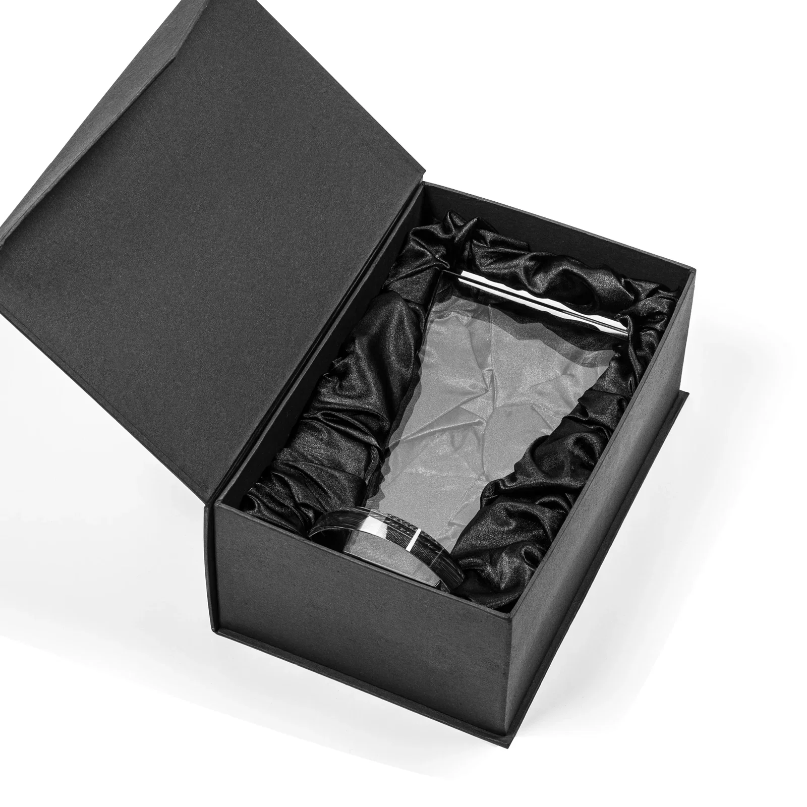 Custom Optical Crystal Award with Bottom-Tapered Beveled Edges, awards for sales achievement awards