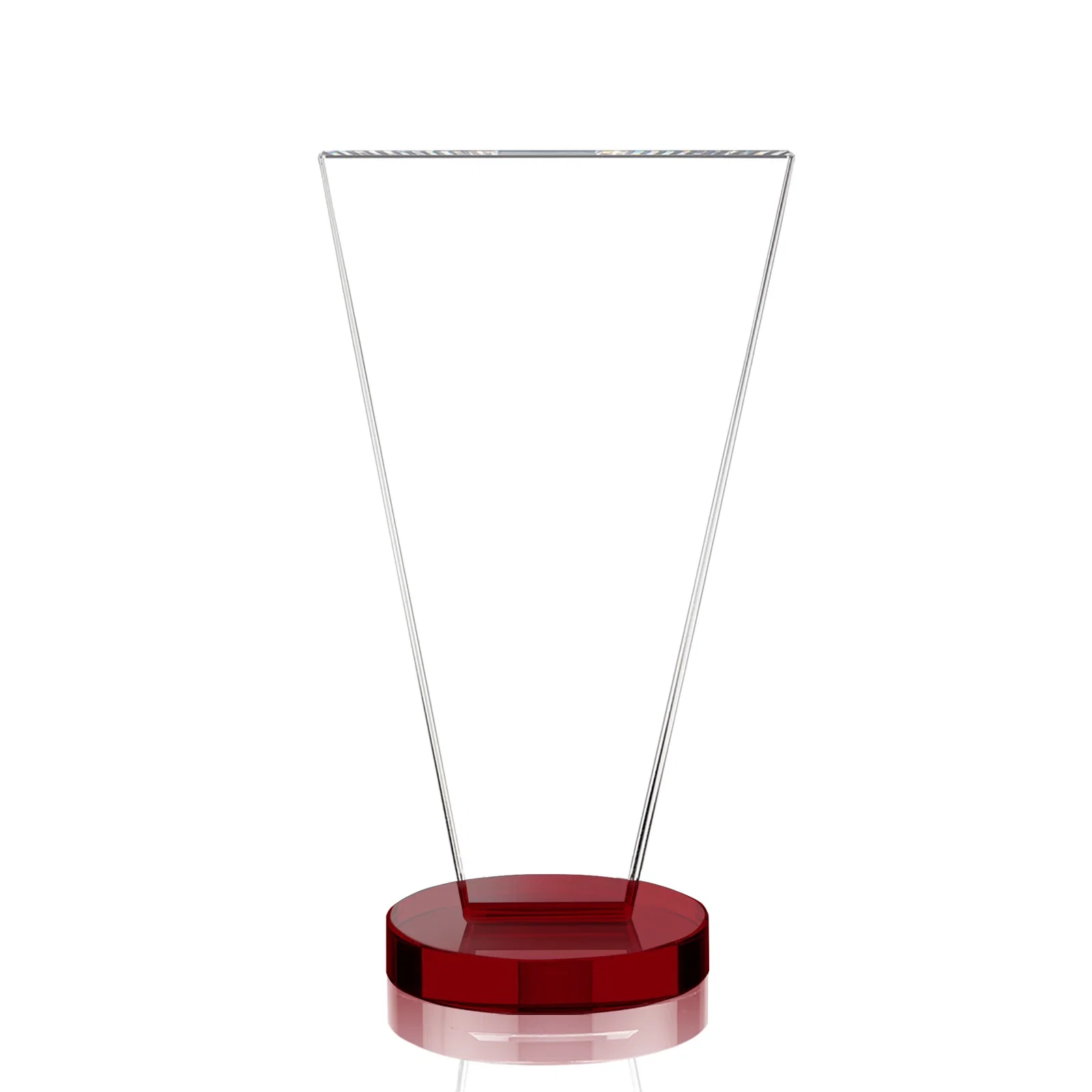 Custom Optical Crystal Award with Bottom-Tapered Beveled Edges, awards, with your logo for employee recognition
