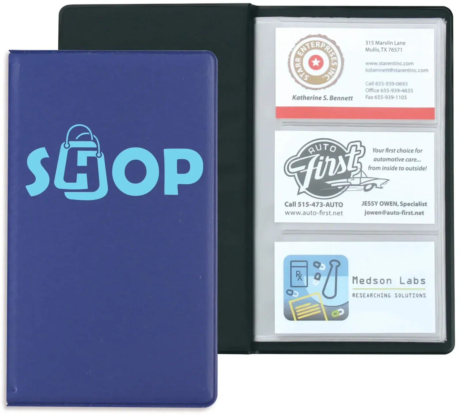 Branded Business Card Holder - 72 cards. — view 2