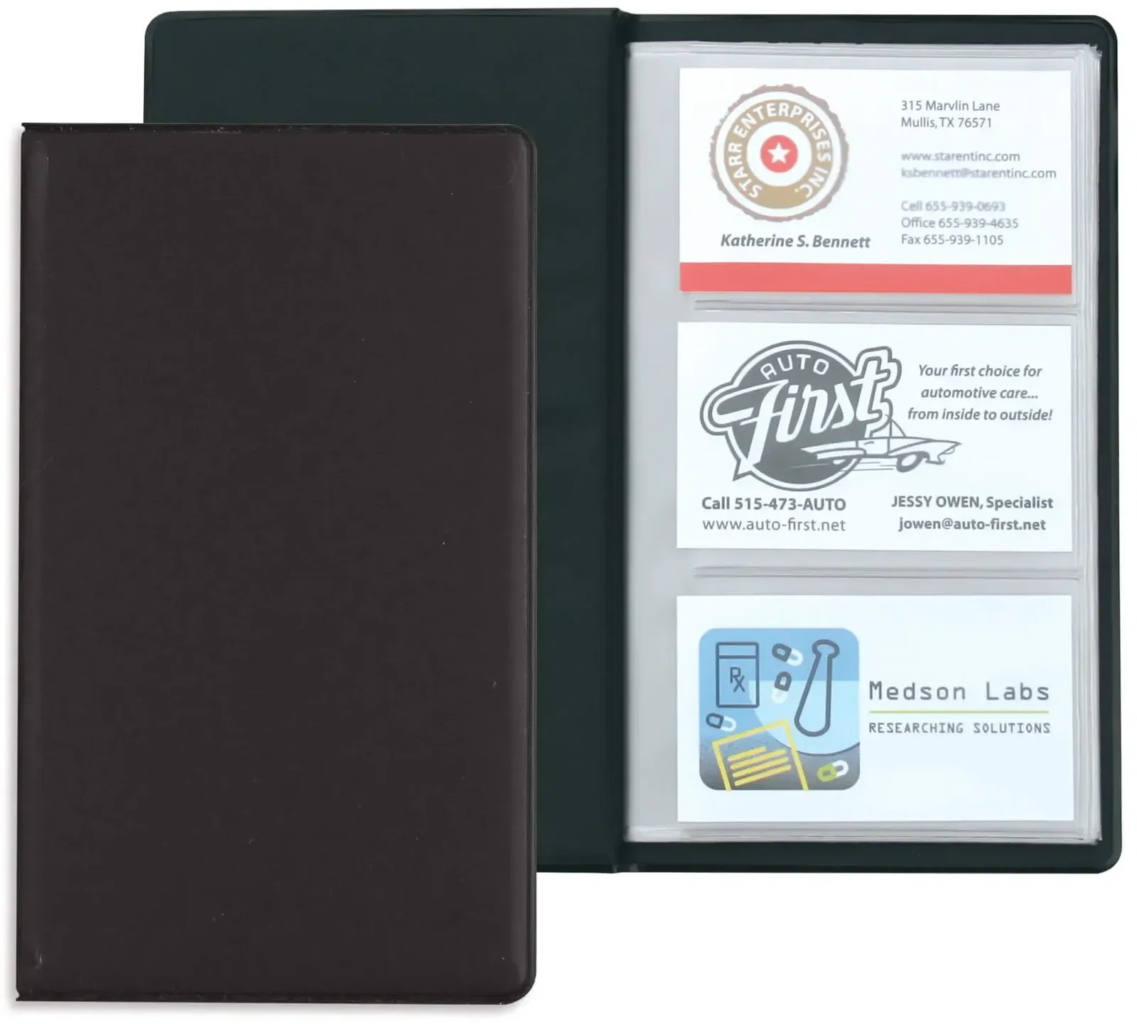 Branded Business Card Holder - 72 cards. — view 3