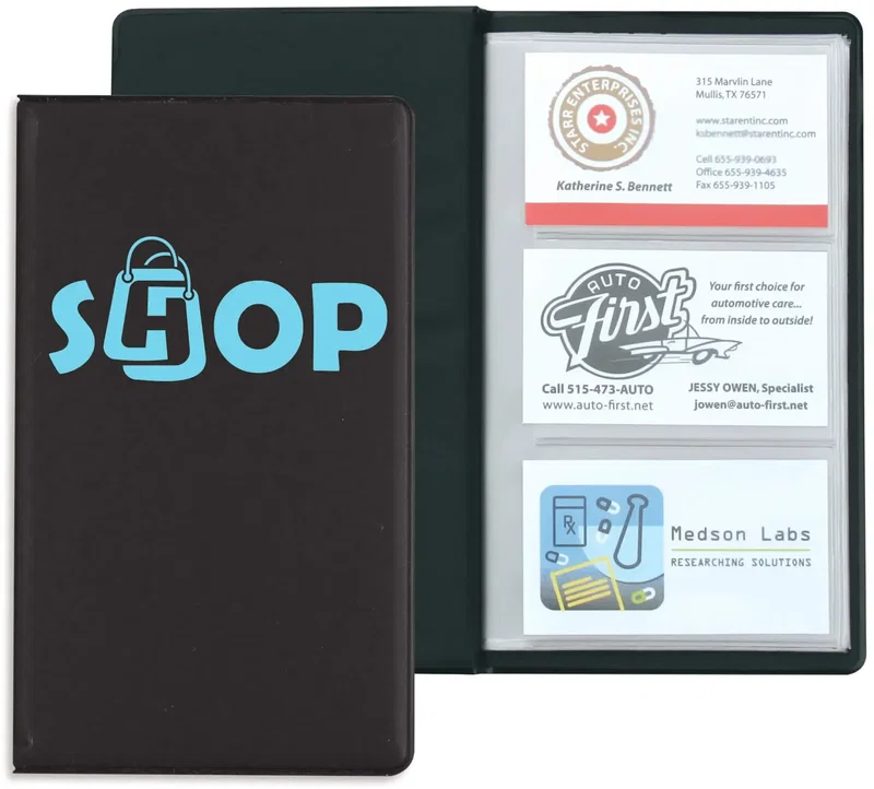 Branded Business Card Holder - 72 cards. — view 6