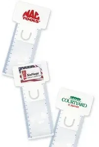 Business Card Magnifier w/5" Ruler & White Border