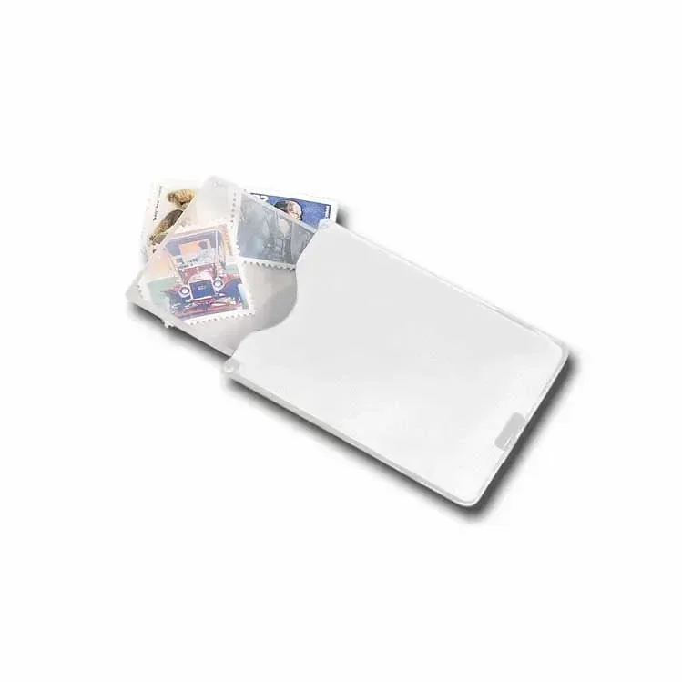 Business Card Pocket Magnifier. Wallet-size 3X magnifier card for pharmacy and insurance mailer giveaways, view 2