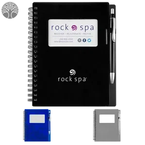 Custom EcoStone Notebook with Business Card Slot