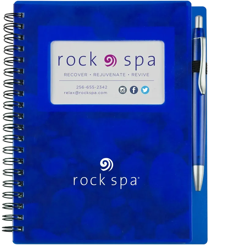 Custom EcoStone Notebook with Business Card Slot — view 3