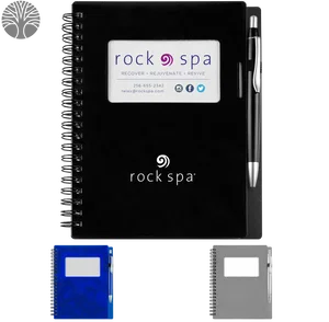 Custom EcoStone Notebook with Business Card Slot