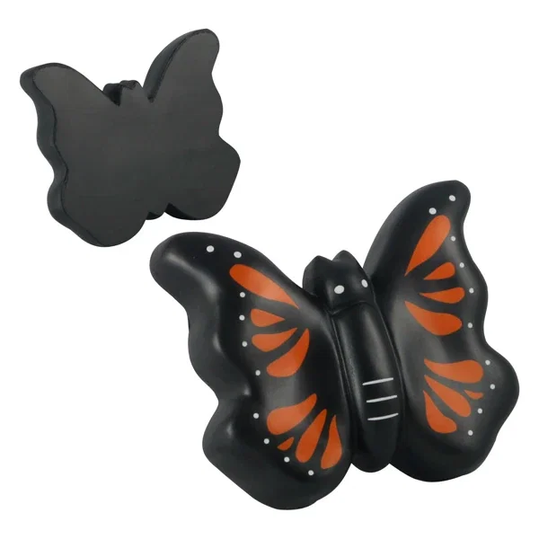 Butterfly shaped stress reliever, 3.75 inch wingspan