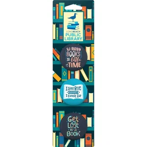 Button Collage Card Bookmark, 3-Pack