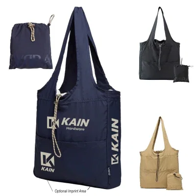 Everyday tote bag shown upright with both carry handles visible