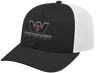 C A Flexfit 110® Trucker Mesh Back Cap in Black / White