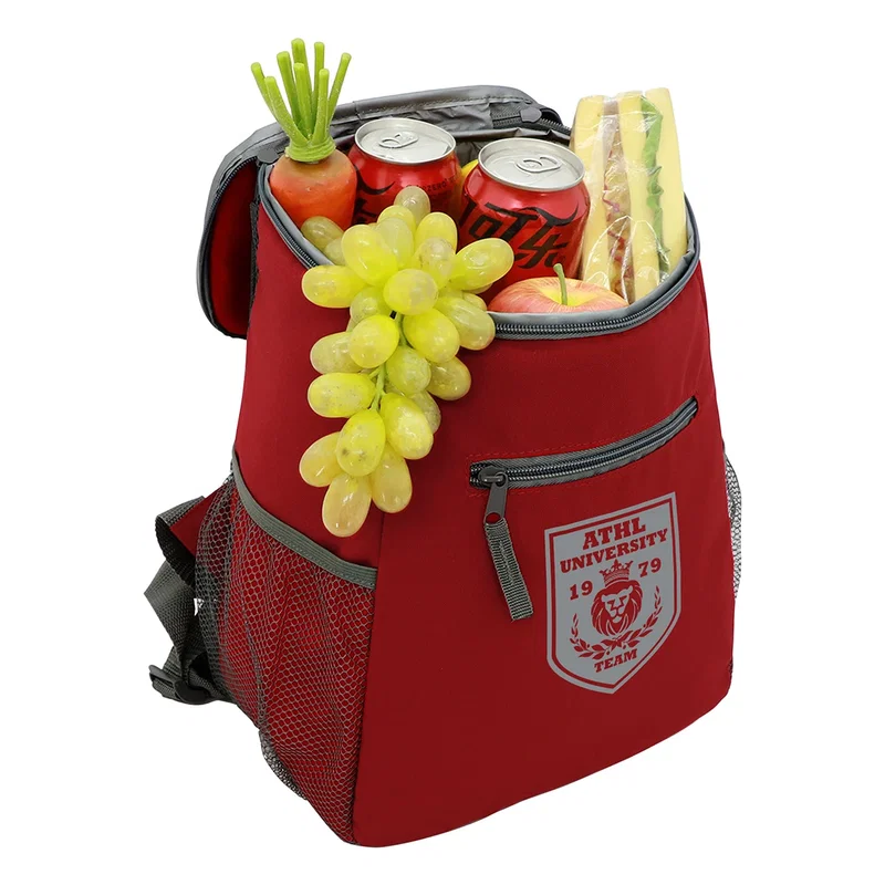 Close-up of the Cabana Cooler Backpack's zipper pulls and hardware