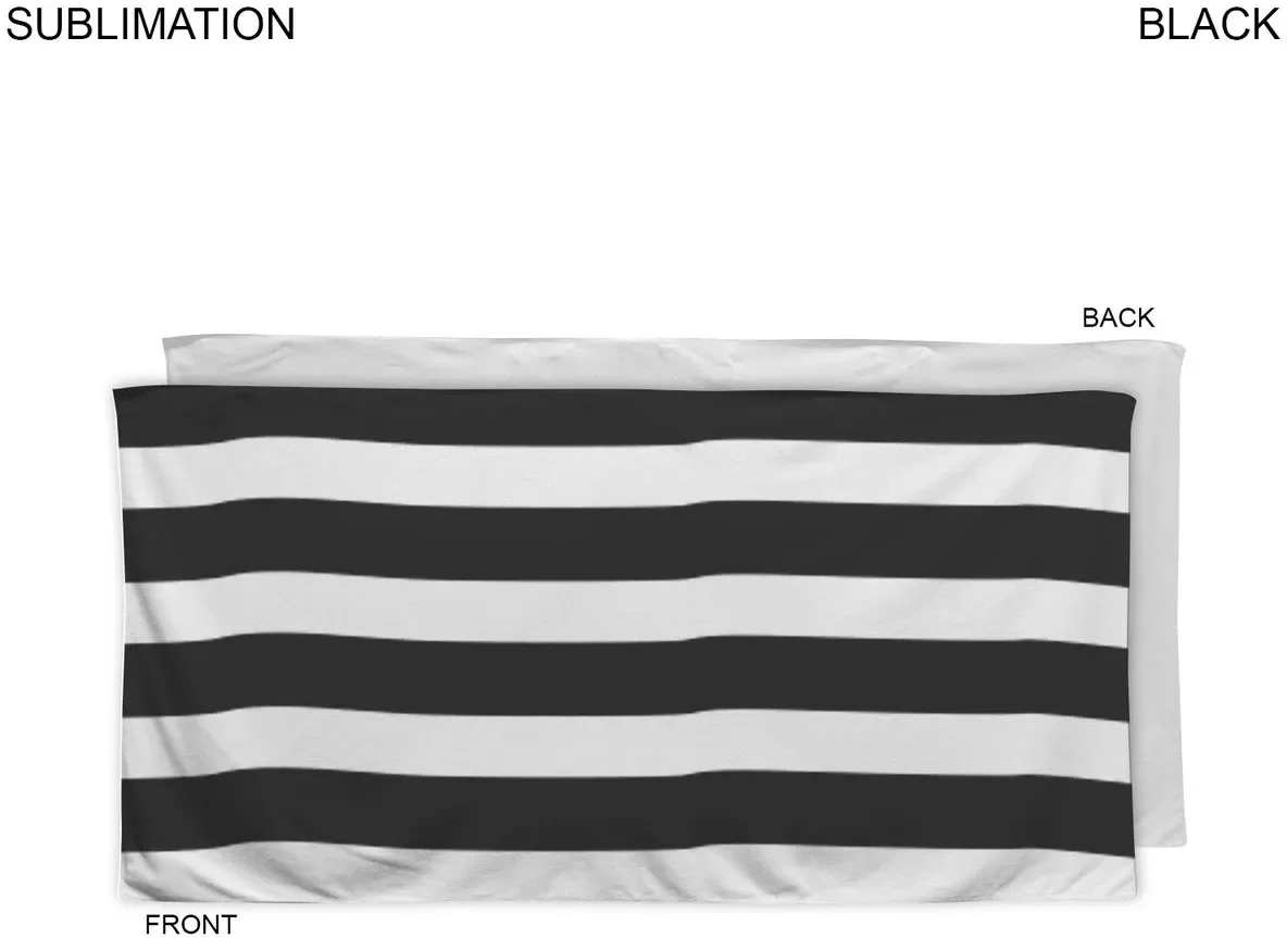 Cabana Stripe Sublimated, Absorbent Microfiber Dri-Lite Terry Beach, Shower Towel (30x60) — view 4