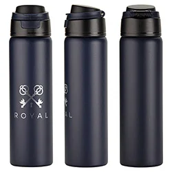 Cabrio insulated bottles group shot, custom branded promotional recycled steel water bottles