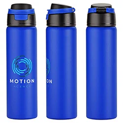 Cabrio vacuum insulated bottle imprint area, custom branded promotional water bottle