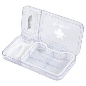 Cache Pill Box with Tablet Cutter