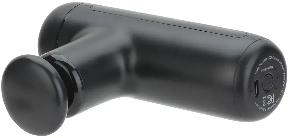 Custom Cadence massage gun with attachment heads, branded muscle recovery tool