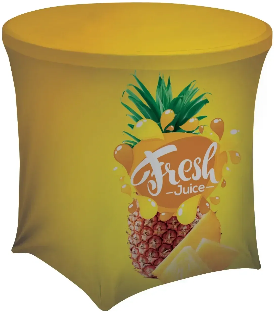 Café-Height UltraFit Round Table Throw (Full-Color Full Bleed) — view 2