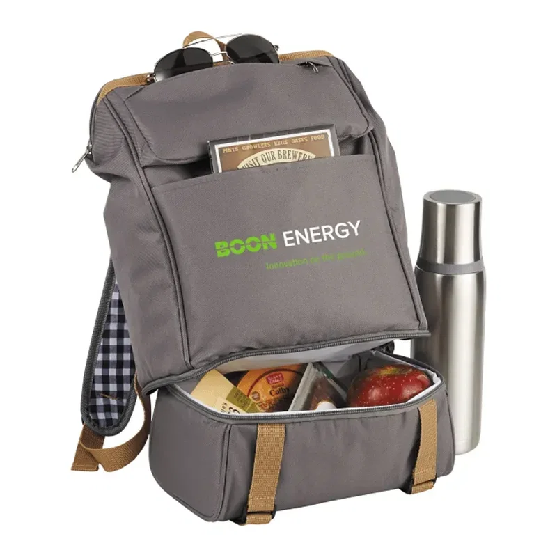 Custom Picnic Backpack Set for Two (11 Piece) — view 12