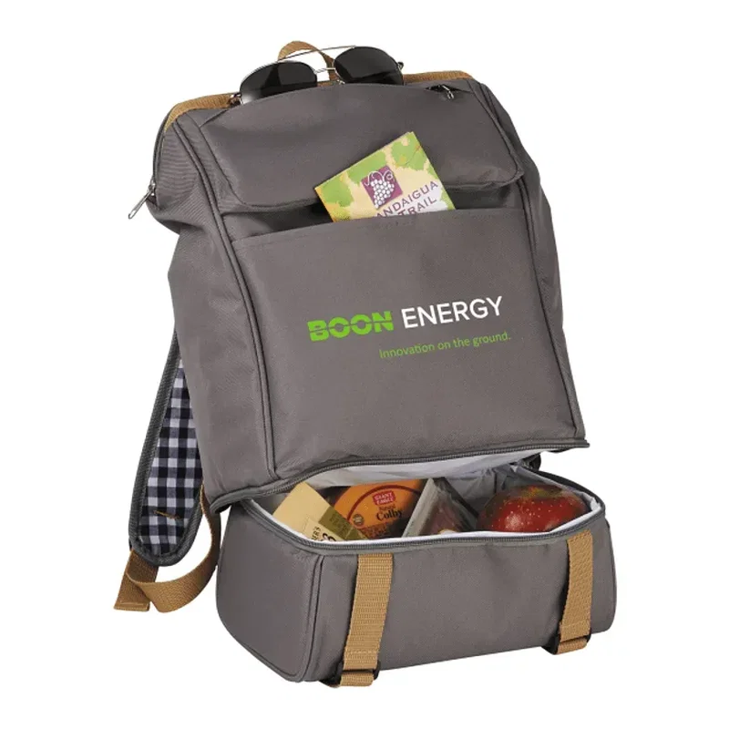 Custom Picnic Backpack Set for Two (11 Piece) — view 13