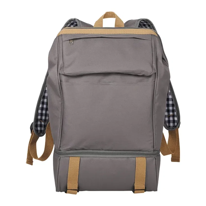 Custom Picnic Backpack Set for Two (11 Piece) — view 3