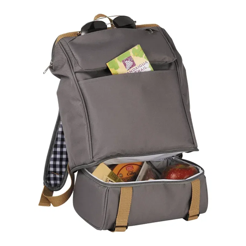 Custom Picnic Backpack Set for Two (11 Piece) — view 6