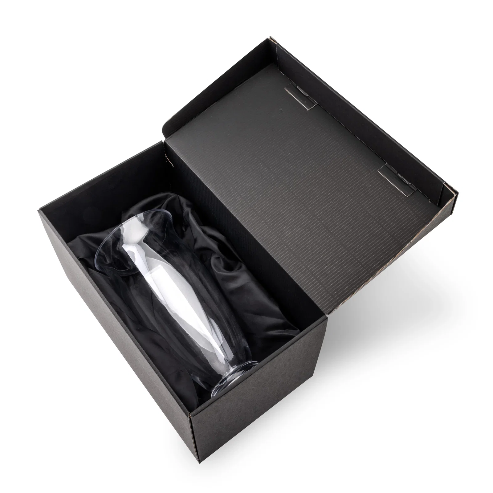Custom Lead Free Crystalline Vase with Flowing Curved Contour for retirement presentations