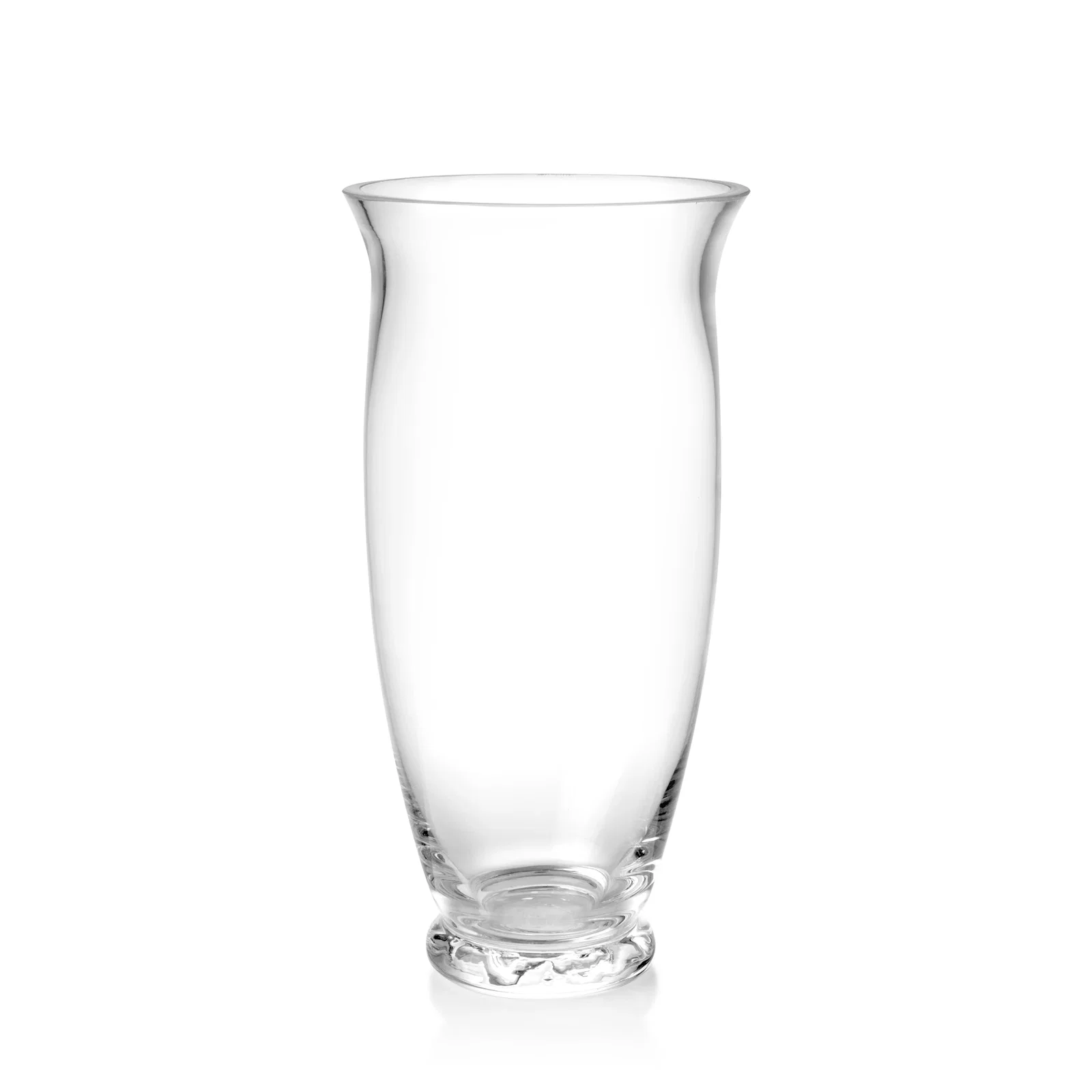 Custom Lead Free Crystalline Vase with Flowing Curved Contour for graduation ceremonies