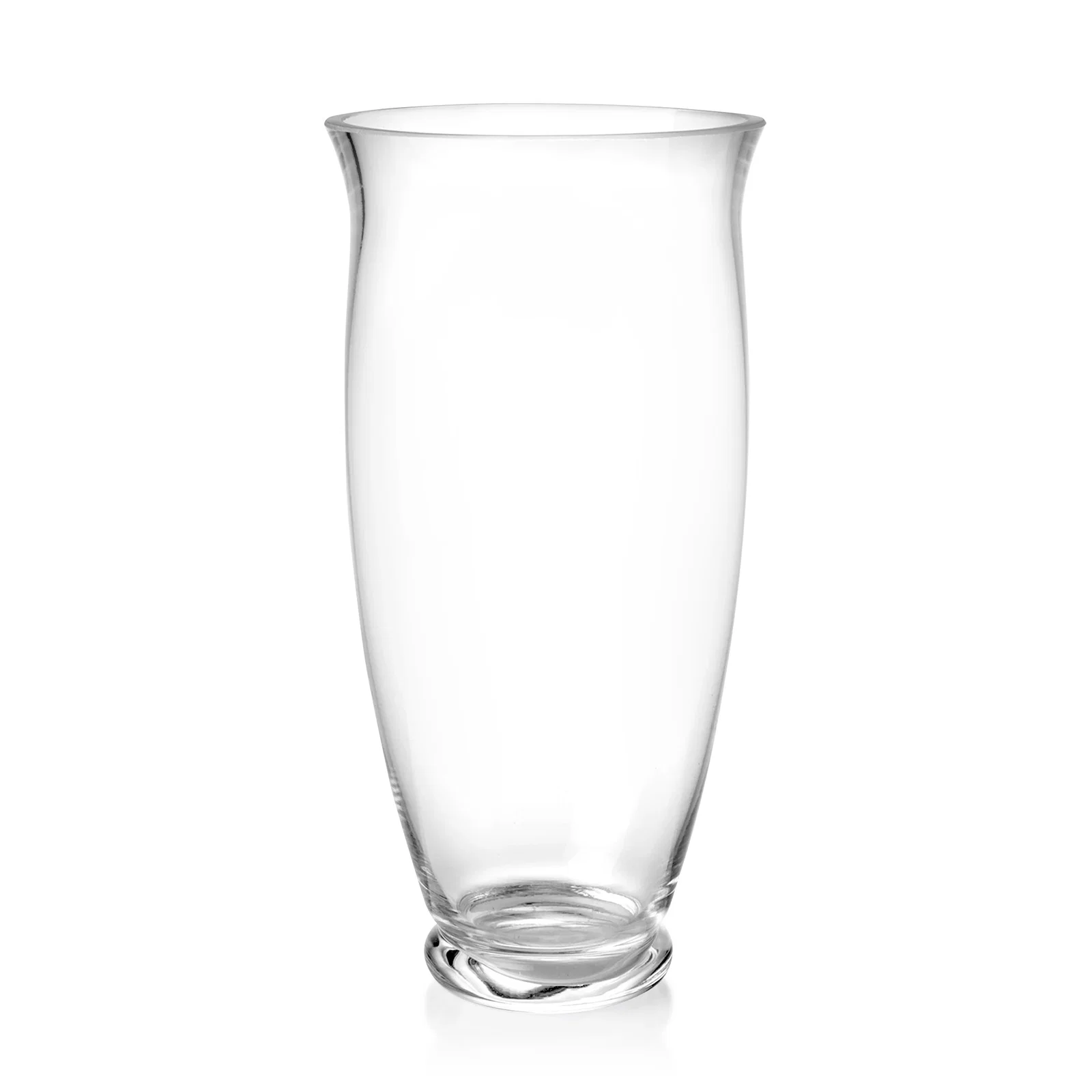 Custom Lead Free Crystalline Vase with Flowing Curved Contour for safety achievement programs