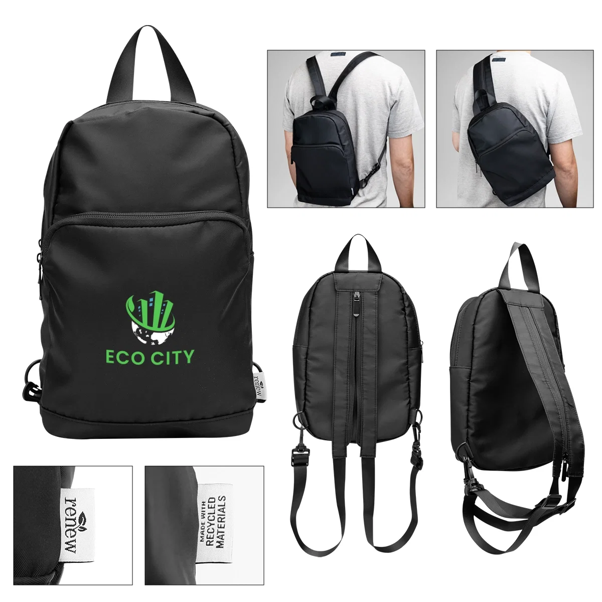 Convertible bag shown worn as a backpack