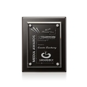 Starfire Crystal Wall Plaque with Drop Shadow Backing