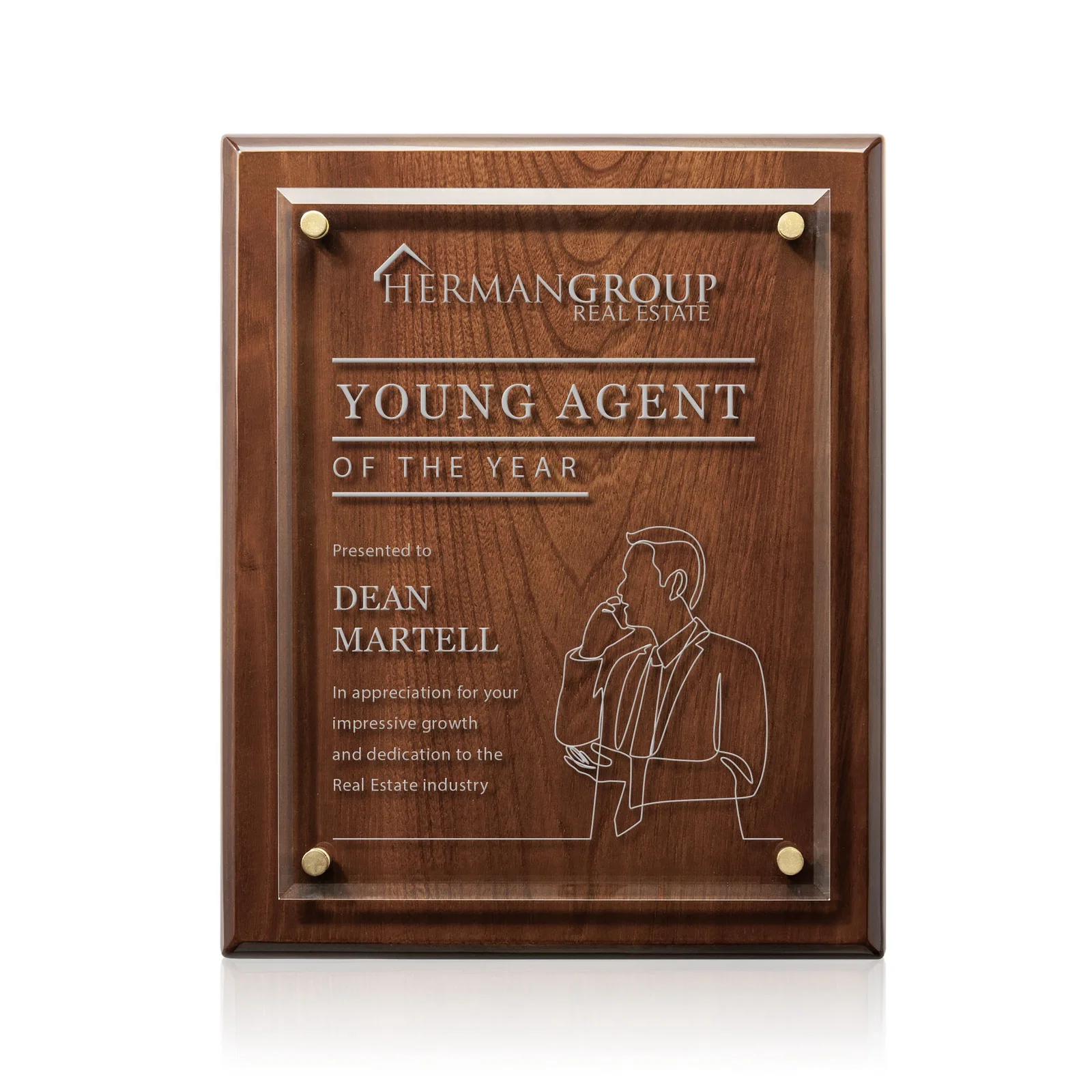 Promotional Starfire Crystal Wall Plaque with Drop Shadow Backing for safety achievement programs