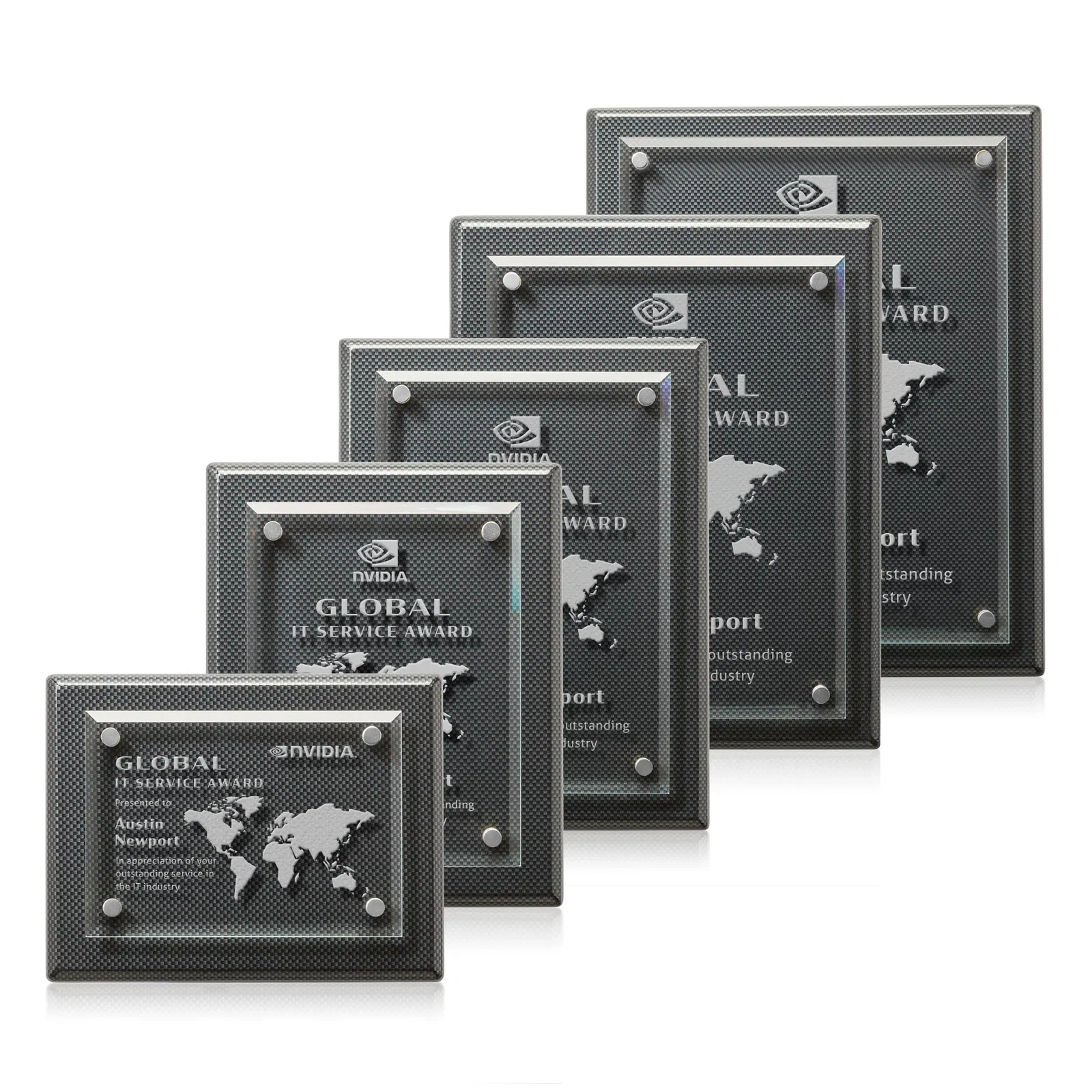 Branded Starfire Crystal Wall Plaque with Drop Shadow Backing for donor appreciation