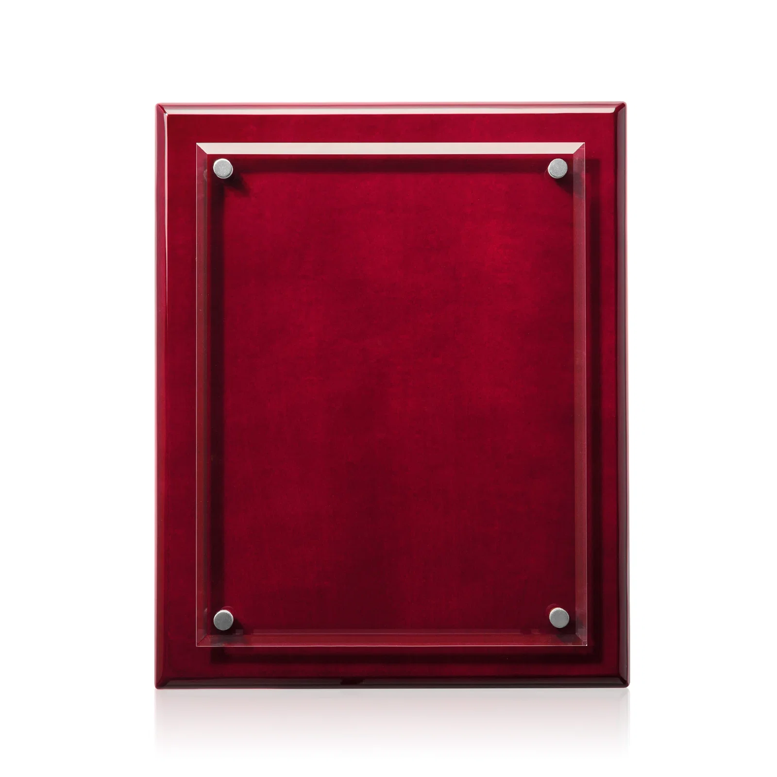 Customized Starfire Crystal Wall Plaque with Drop Shadow Backing for service anniversary gifts