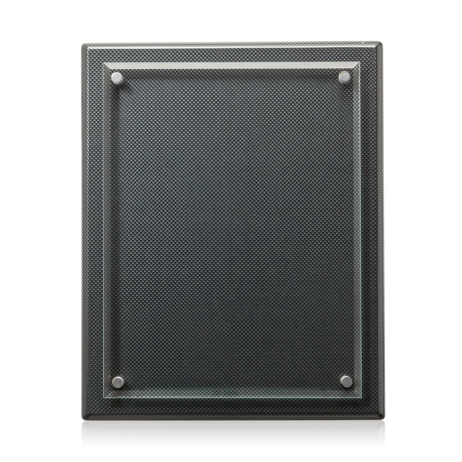 Custom engraved Starfire Crystal Wall Plaque with Drop Shadow Backing for dealer and partner awards