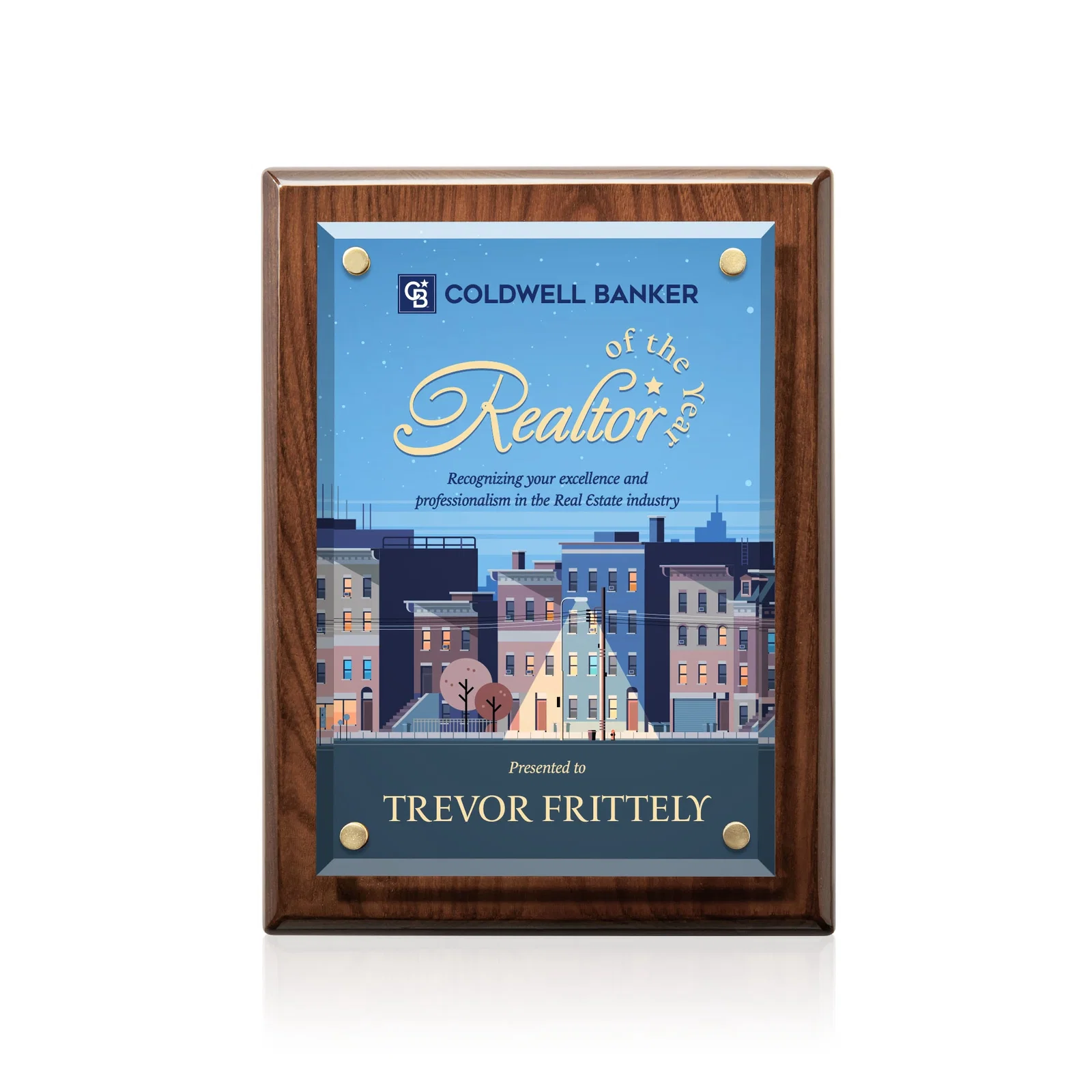 Promotional Beveled Starfire Crystal Plaque That Hangs Either Orientation for graduation ceremonies