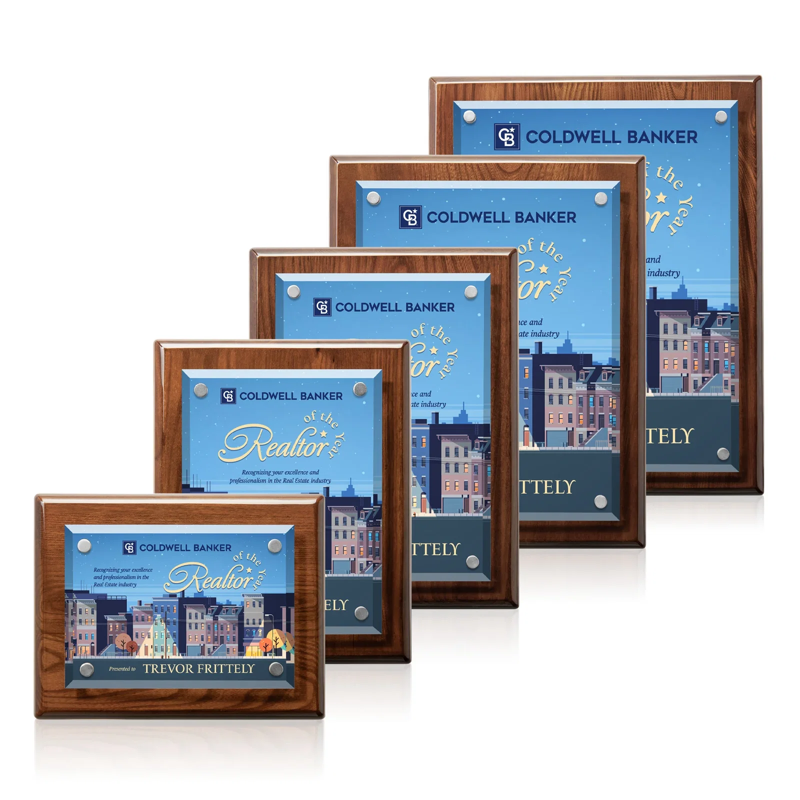 Promotional Beveled Starfire Crystal Plaque That Hangs Either Orientation for company anniversary events