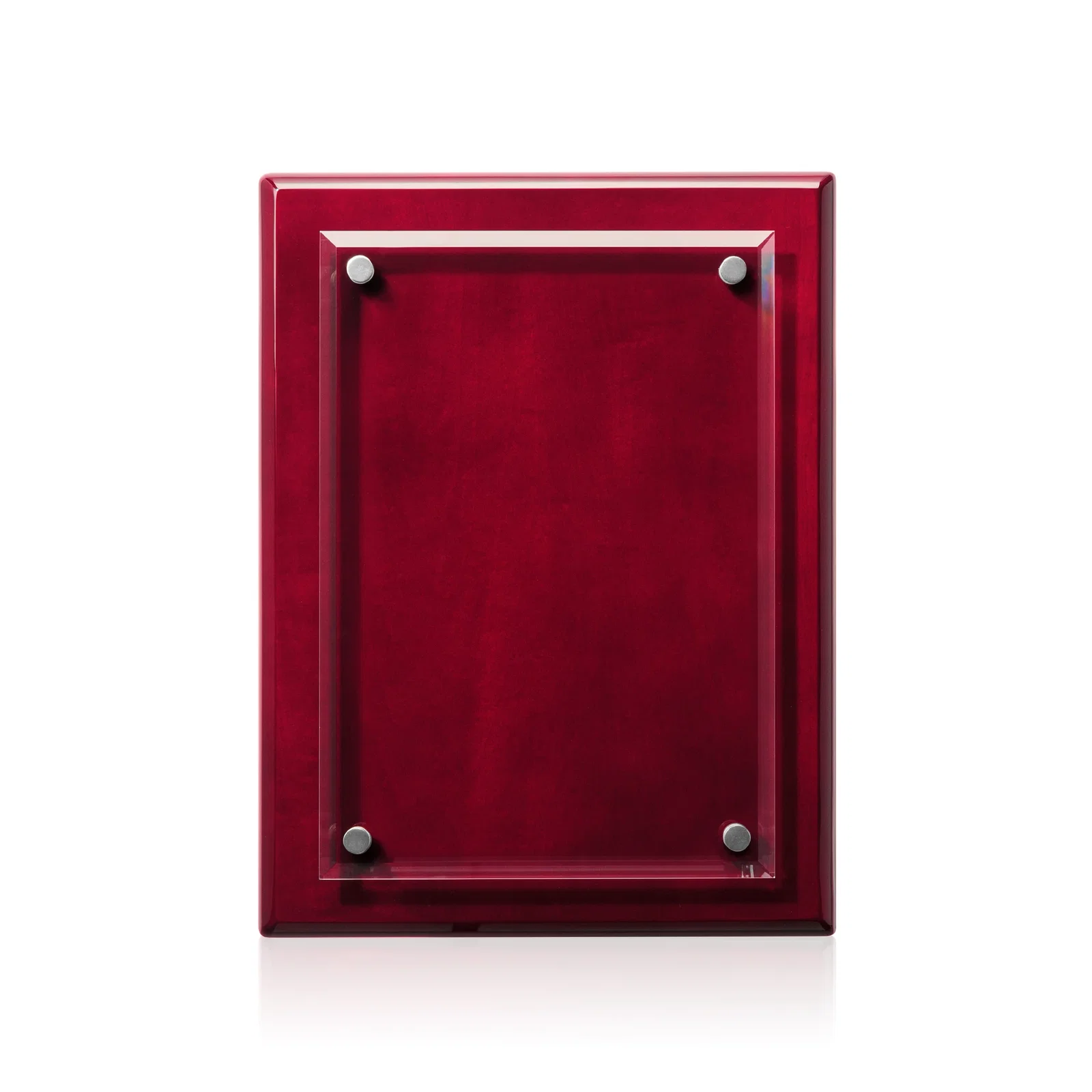 Custom printed Beveled Starfire Crystal Plaque That Hangs Either Orientation for graduation ceremonies