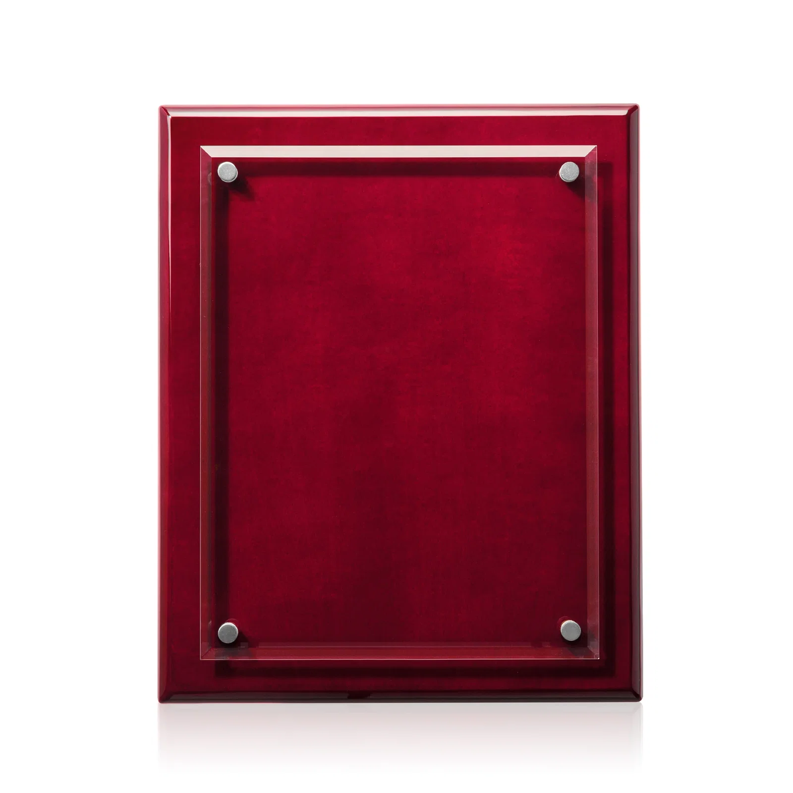 Custom printed Beveled Starfire Crystal Plaque That Hangs Either Orientation for safety achievement programs