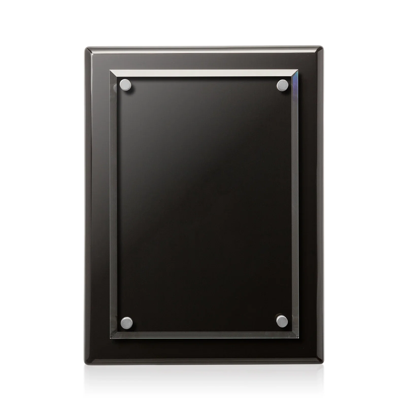 Customized Beveled Starfire Crystal Plaque That Hangs Either Orientation for graduation ceremonies