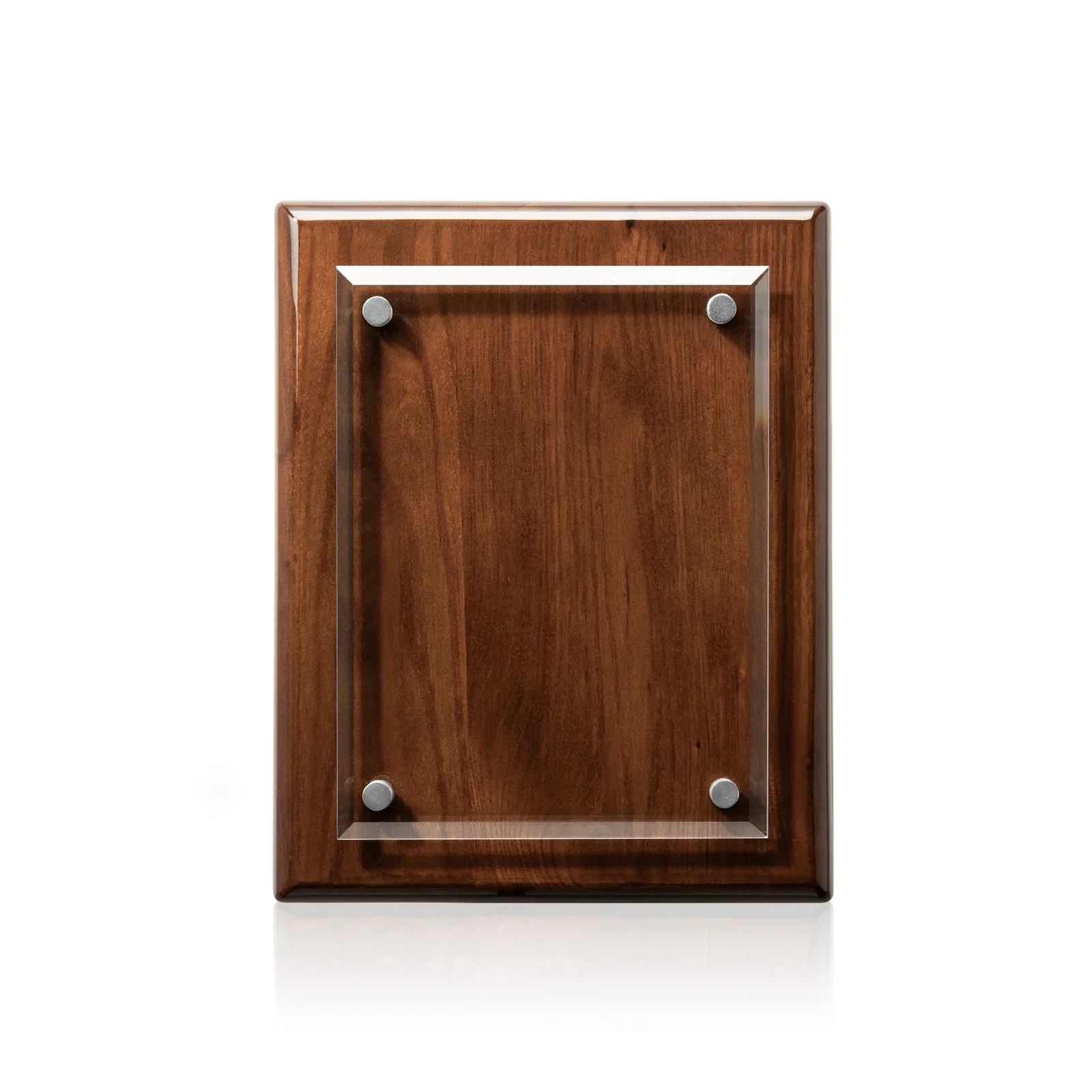 Custom engraved Beveled Starfire Crystal Plaque That Hangs Either Orientation for service anniversary gifts