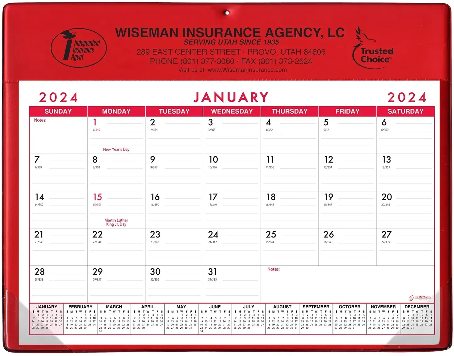 Custom Calendar Doodle Pad+ (Without Grommet or Greeting Page)