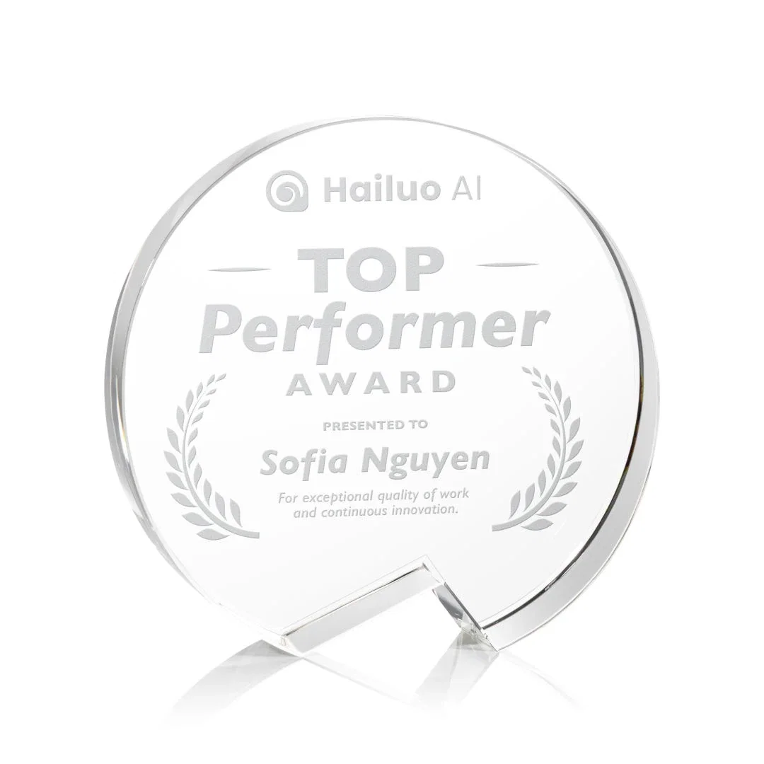 Custom Callaway Crystal Achievement Award
