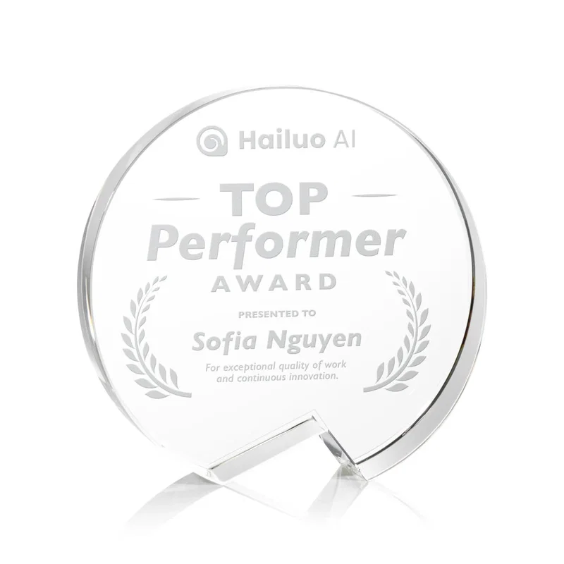 Custom Callaway Crystal Achievement Award